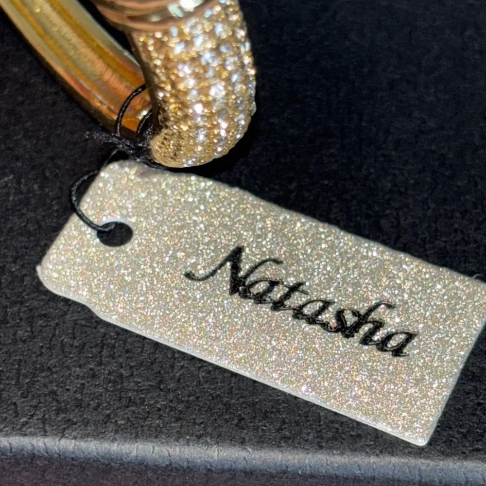 Natasha Couture Panther Gold Statement Bracelet - Picture 6 of 9